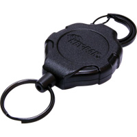 Porte-clés à cliquet verrouillable, Plastique, Câble 48", Fixation Mousqueton OR220 | Kelford