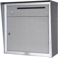 Collection Box, Wall -Mounted, 12-3/4" x 16-3/8", 2 Doors, Aluminum OR351 | Kelford