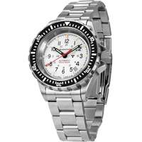 Arctic Edition Large Diver's Automatic GSAR Watch with Stainless Steel Bracelet, Digital, Battery Operated, 41 mm, Silver OR475 | Kelford