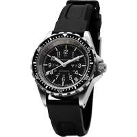 Montre Steel Navigator avec date sur ensemble bracelet en caoutchouc noir de trois morceaux, Num&eacute;rique, &agrave; piles, 36 mm, Noir Kelford
