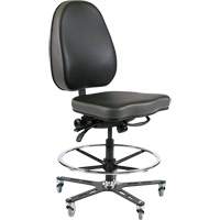 SF-190 Industrial Chair, Vinyl, Black OR510 | Kelford