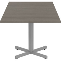 Newland Height-Adjustable Square Table, 36" L x 36" W x 29" H, 1" Top, Laminate, Brown Kelford