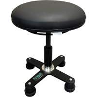 Tabouret ergonomique OmniStool, Mobile, Ajustable, Vinyle Si&egrave;ge, Noir Kelford