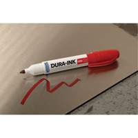 Marqueur Dura-Ink no 55, Rouge, Pointe Ciseau Kelford