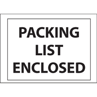 Packing List Envelopes, 4" L x 5" W, Backloading Style PB429 | Kelford