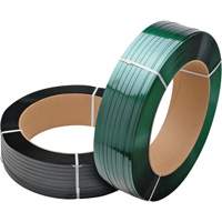 Green Strapping, Polyester, 5/8" W x 3800' L, Green, Manual Grade PE822 | Kelford