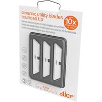 Slice Rounded Tip Replacement Blades for Ceramic Utility Knife, Single Style Kelford