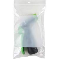 White Block Poly Bags, Reclosable, 8" x 5", 2 mils Kelford