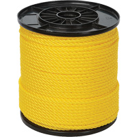 1/4" Yellow Twisted 3-Strand Rope, Polypropylene, 550' Kelford