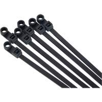 Attache-c&acirc;ble &agrave; visser, Longueur 8", R&eacute;sistance &agrave; la traction 50 lb, Noir Kelford