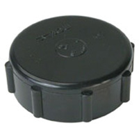 Threaded Cap, 1-1/4", Standard, Plastic Kelford