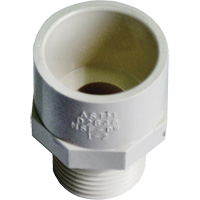 Male Reducing Adapter, Hub x MPT, 1/2" x 3/4" Dia., CPVC Kelford