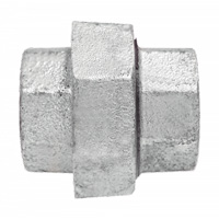 Union Pipe Fitting, 1/8", Galvanized Iron, FPT Kelford