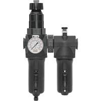 Manual Drain Filter, Regulator & Lubricator with Metal Bowl & Gauge Modulair 400, 1/2" NPT Kelford