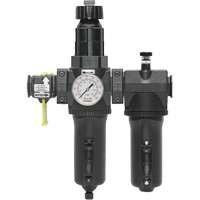 Automatic Drain Filter, Regulator & Lubricator with Metal Bowl & Gauge Modulair 400, 3/4" NPT Kelford