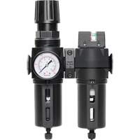 Filter/Regulator & Coalescing Filter Modulair 300 with Standard Bowl & Manual Drain, 3/8" NPTF, 150 PSI, 5.12 fl. oz. Capacity Kelford