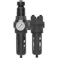 Filter/Regulator & Coalescing Filter Modulair 400 with Standard Bowl & Manual Drain, 3/4" NPTF, 150 PSI, 9.13 fl. oz. Capacity Kelford