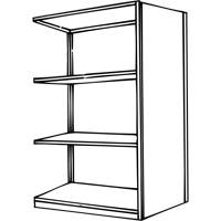 Interlok Shelving Unit, Steel, Boltless, 800 lbs. Capacity, 36" W x 76" H x 24" D Kelford