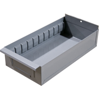 Interlok Boltless Shelving Shelf Box, Steel, 11-5/8" W x 12" D x 2-3/4" H, Light Grey RN439 | Kelford
