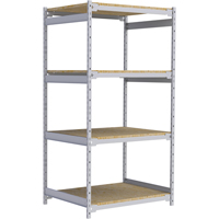 Wide Span Record Storage Shelving, Steel, 4 Shelves, 42" W x 32" D x 84" H Kelford