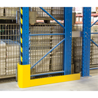 Racking Aisle Protectors, 3" W x 50" L x 16" H, Safety Yellow RN059 | Kelford