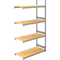 Wide Span Record Storage Shelving, Steel, 4 Shelves, 42" W x 18" D x 84" H, Add-On Kit Kelford