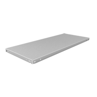Slotted Angle Shelf, Galvanized Steel, 48" W x 15" D RN158 | Kelford