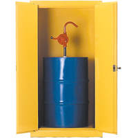 Drum Safety Cabinets, 55 US gal. Cap., Yellow SA069 | Kelford