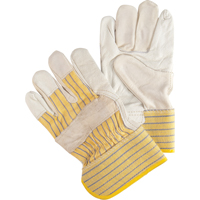 Abrasion-Resistant Fitter's Gloves, Large, Grain Cowhide Palm SA619 | Kelford