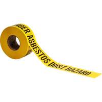 Ruban pour barricade, Anglais, 3" la x 200' lo, 3 mils, Noir sur jaune Kelford