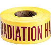 Ruban pour barricade, Anglais, 3" la x 200' lo, 3 mils, Magenta/jaune Kelford