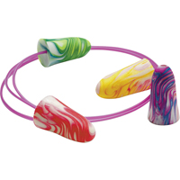 Bouchons d'oreilles en mousse SparkPlugs, Vrac - Boîte, Avec cordon Kelford