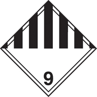 Miscellaneous Danger TDG Shipping Labels, 4" L x 4" W, Black on White SAG884 | Kelford