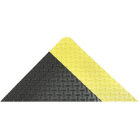 Saddle Trax™ Anti-Fatigue & Ergonomic Floor Mat, Diamond, 2' x 3' x 1", Black/Yellow, Vinyl SAJ910 | Kelford