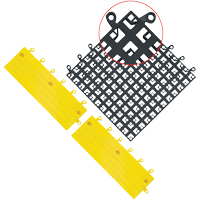 Carrelage no 560 ErgoDeck , PVC, 1-1/2' la c, 1-1/2' lo, 7/8" &eacute;paisseur, Noir Kelford