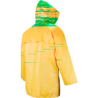 Neo-Slick Chemical & Acid Resistant Rain Jacket, X-Large, Yellow, Neoprene Kelford