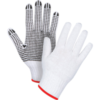 Dotted String Knit Gloves, Poly/Cotton, Single Sided, 7 Gauge, Small SAN489 | Kelford