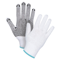 Dotted String Knit Gloves, Poly/Cotton, Single Sided, 7 Gauge, X-Large SAN492 | Kelford