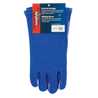 Double Palm & Thumb Welding Gloves, Split Cowhide, Size Large Kelford