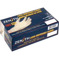 Premium Sensitive Skin Examination Gloves, Medium, Latex, 4-mil, Powdered, Natural SAP340 | Kelford