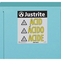 ChemCor&reg; Lined Acid/Corrosive Storage Cabinets, 22 gal., 35" x 35" x 22" Kelford