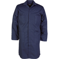 Lab Coat, Poly-Cotton, 46, Navy Blue Kelford