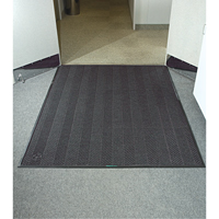 Waterhog&reg; Eco Elite Matting, Wiper/Scraper, 3' x 5' x 3/8", Grey Ash Kelford