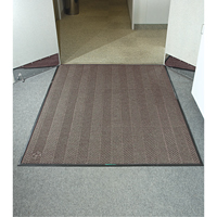 Waterhog&reg; Eco Elite Matting, Wiper/Scraper, 6' x 6' x 3/8", Chestnut Brown Kelford