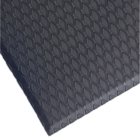 Cushion Max Mats, Diamond, 3' x 12' x 5/8", Charcoal, Nitrile/PVC Kelford