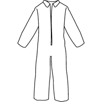 Pyrolon&reg; Plus 2 Disposable FR Coveralls, Small, Blue, FR Treated Fabric Kelford