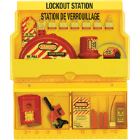 Deluxe Lockout Stations, Aluminum Padlocks, 32 Padlock Capacity, Padlocks Included Kelford