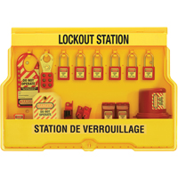 Electrical Focus Lockout Stations, Thermoplastic Padlocks, 16 Padlock Capacity, Padlocks Included Kelford