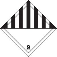 &eacute;tiquettes d'exp&eacute;dition TMD, Classe 9, Mati&egrave;res dangereuses diverses, Papier Kelford