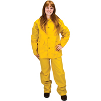 RZ100 Rain Suit, Polyester/PVC, 4X-Large, Yellow SEH084 | Kelford
